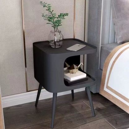 Nordic Carbon Steel Storage End Table