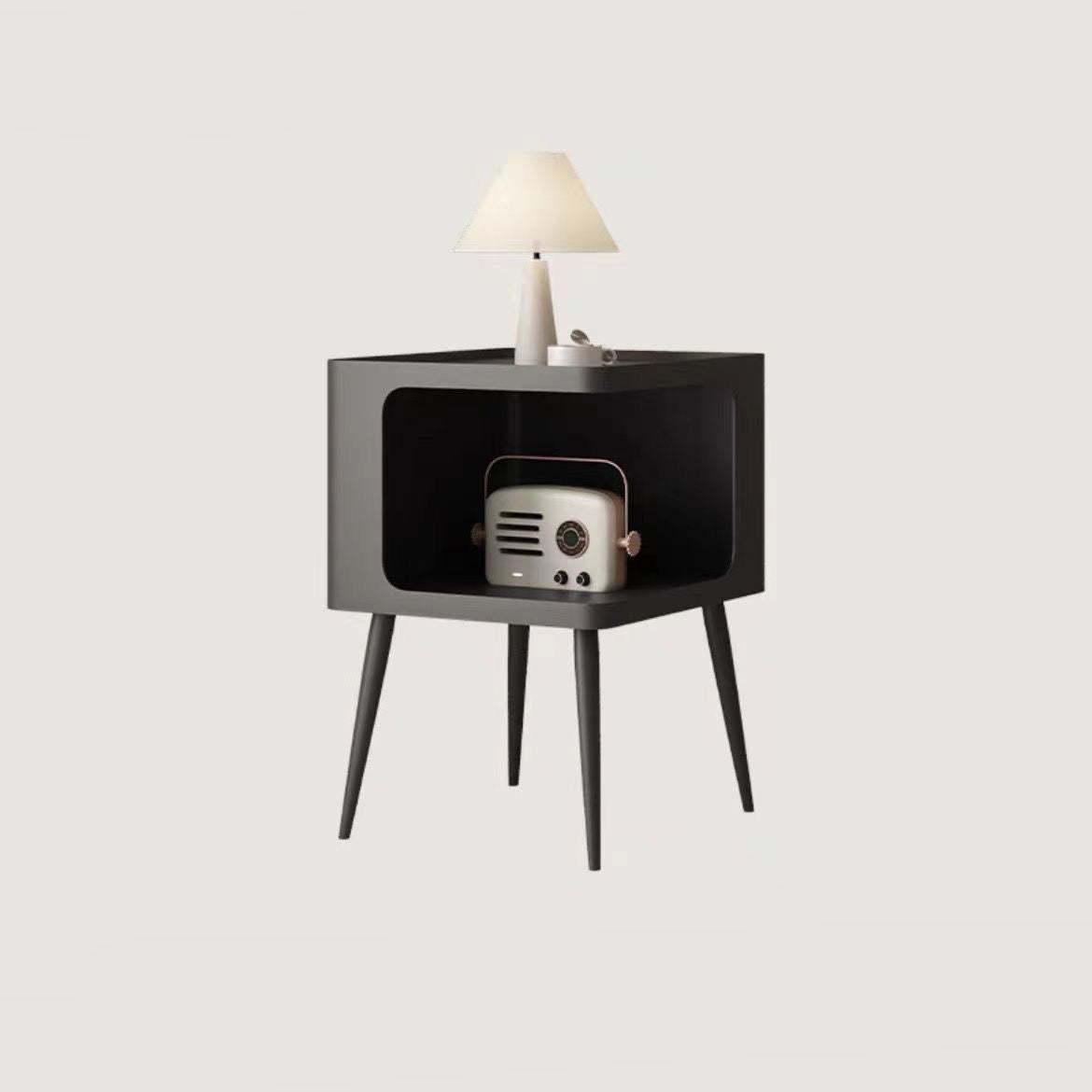 Nordic Carbon Steel Storage End Table