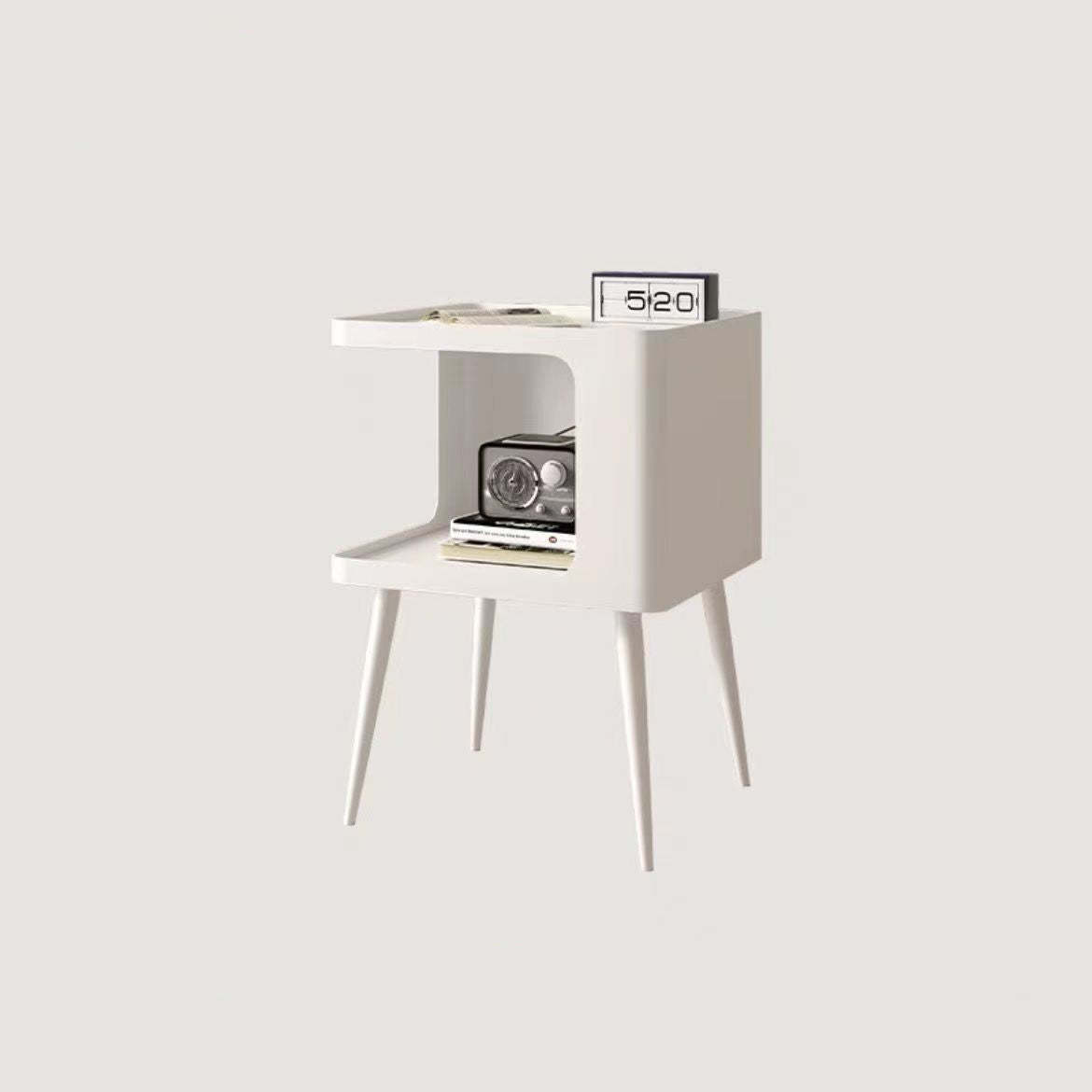 Nordic Carbon Steel Storage End Table