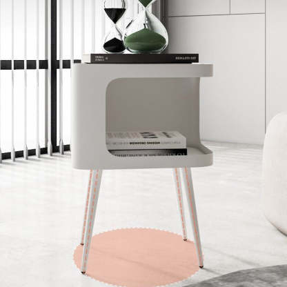 Nordic Carbon Steel Storage End Table