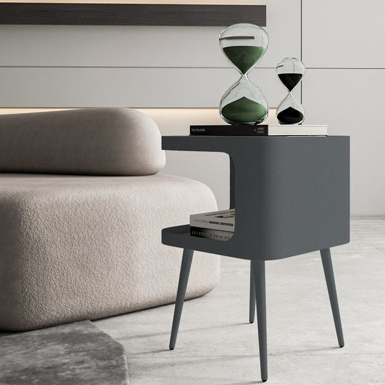 Nordic Carbon Steel Storage End Table
