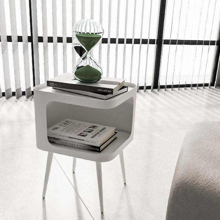 Nordic Carbon Steel Storage End Table