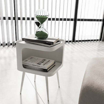 Nordic Carbon Steel Storage End Table