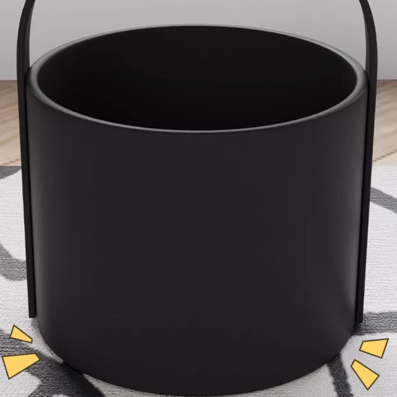 Modern Cylinder Iron Storage End Table