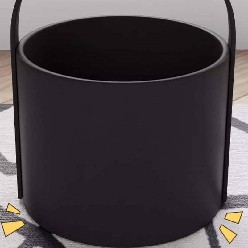 Modern Cylinder Iron Storage End Table