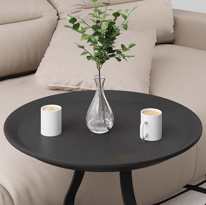 Modern Cylinder Iron Storage End Table