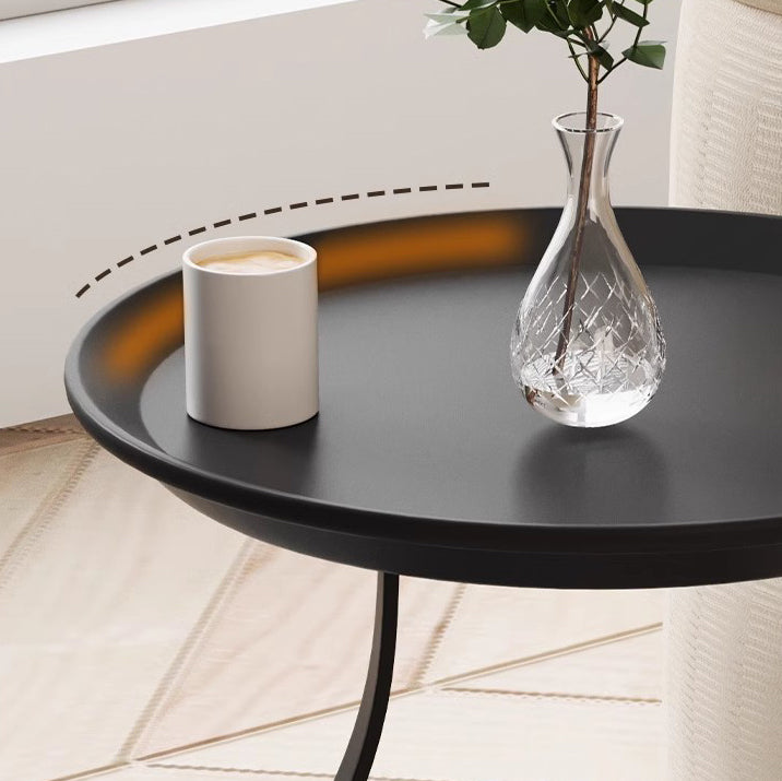 Modern Cylinder Iron Storage End Table