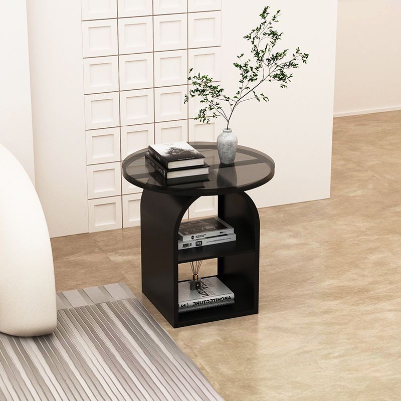 Nordic Arched Glass Iron End Table