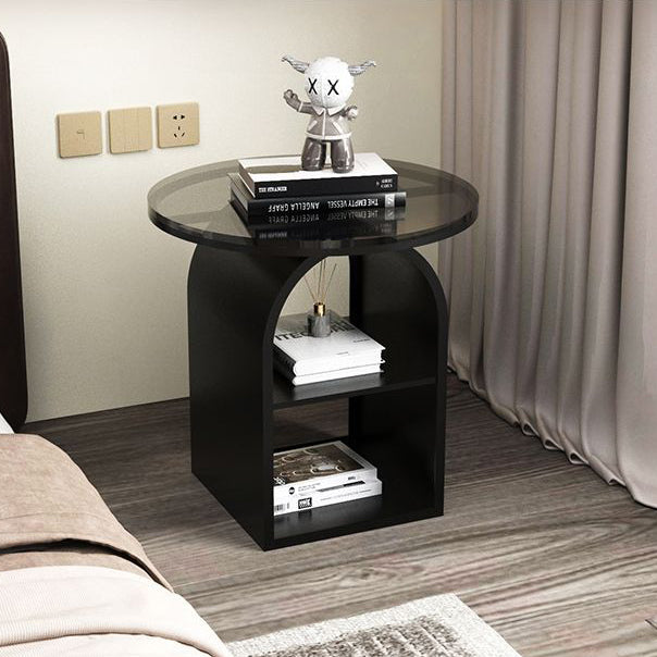 Nordic Arched Glass Iron End Table