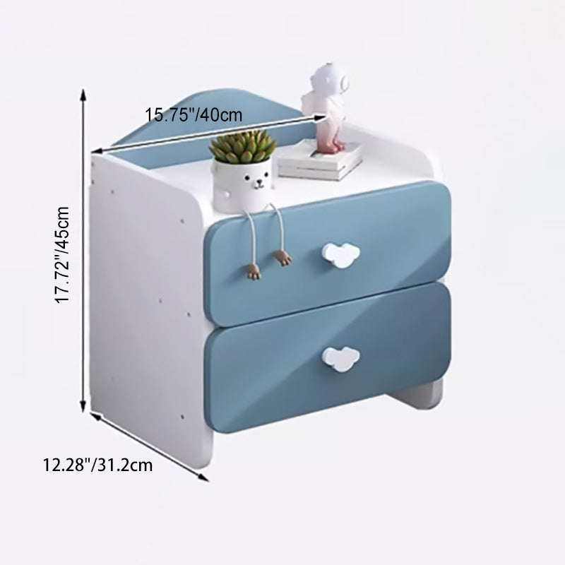 Kids Cloud Handle Nightstand 1/2-Drawer