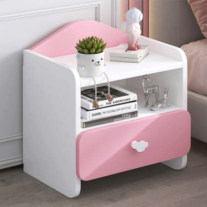 Kids Cloud Handle Nightstand 1/2-Drawer — A / Blue