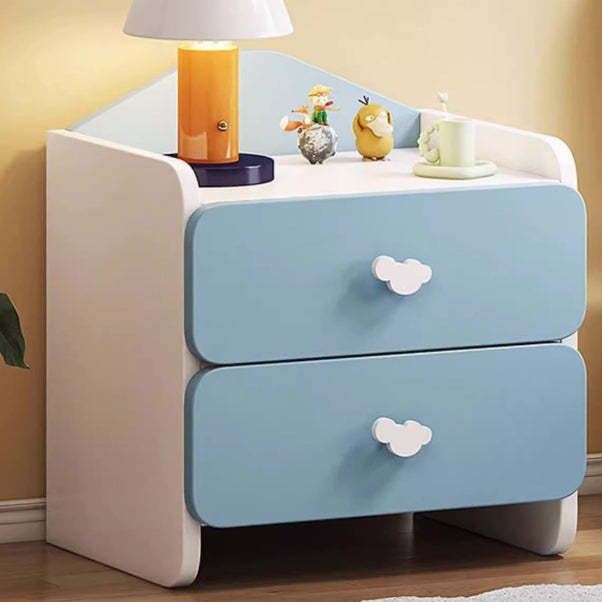 Kids Cloud Handle Nightstand 1/2-Drawer
