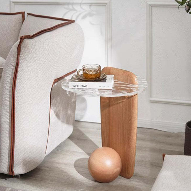 Nordic Ripple Plexiglass Oak Coffee Table