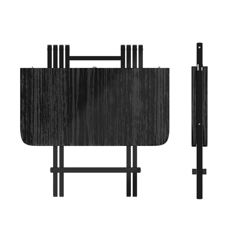Minimalist Engineered Wood Steel Foldable Dining Table for 1-8