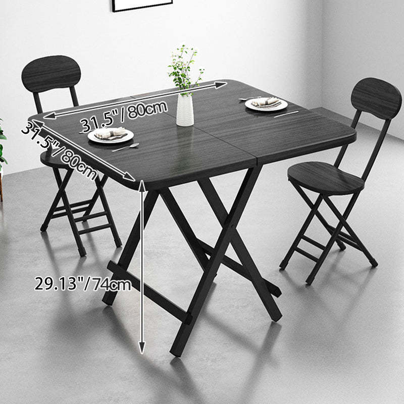 Minimalist Engineered Wood Steel Foldable Dining Table for 1-8 — Extra Large - White