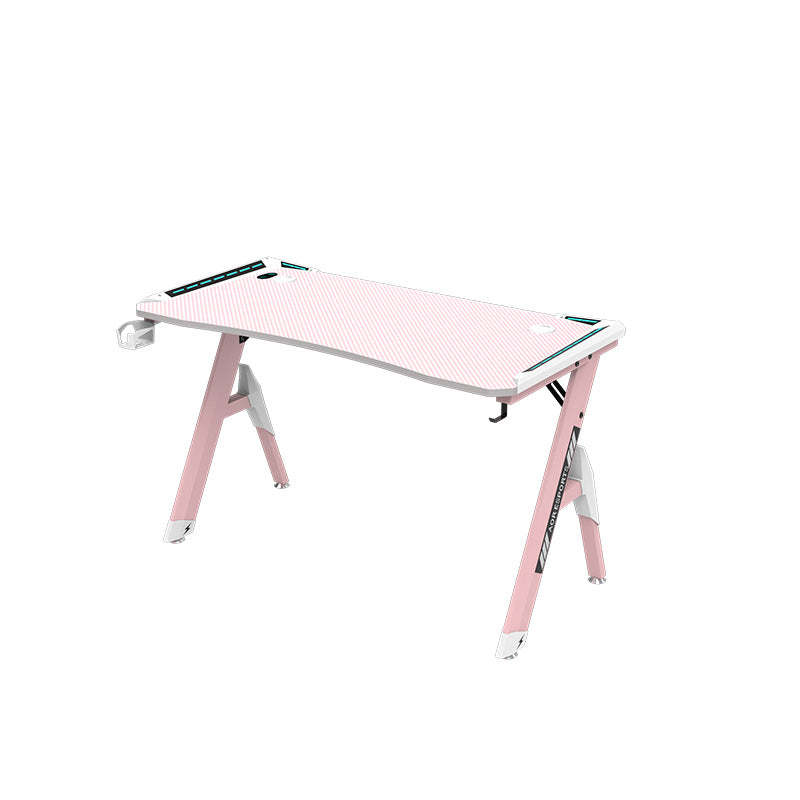 Modern Steel Desk with Cup Holder