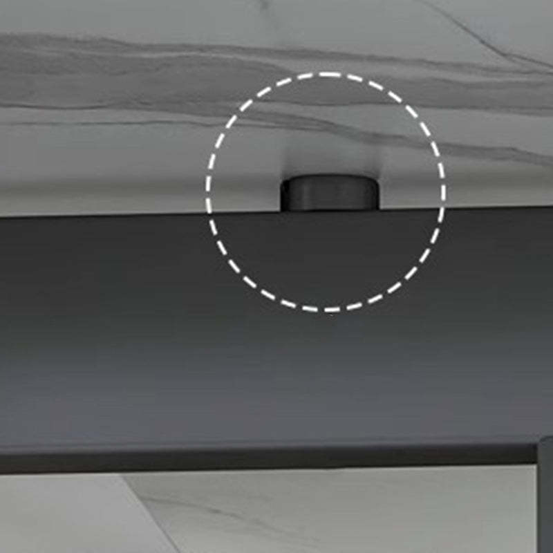 Nordic Carbon Steel Round Dining Table for 4-8