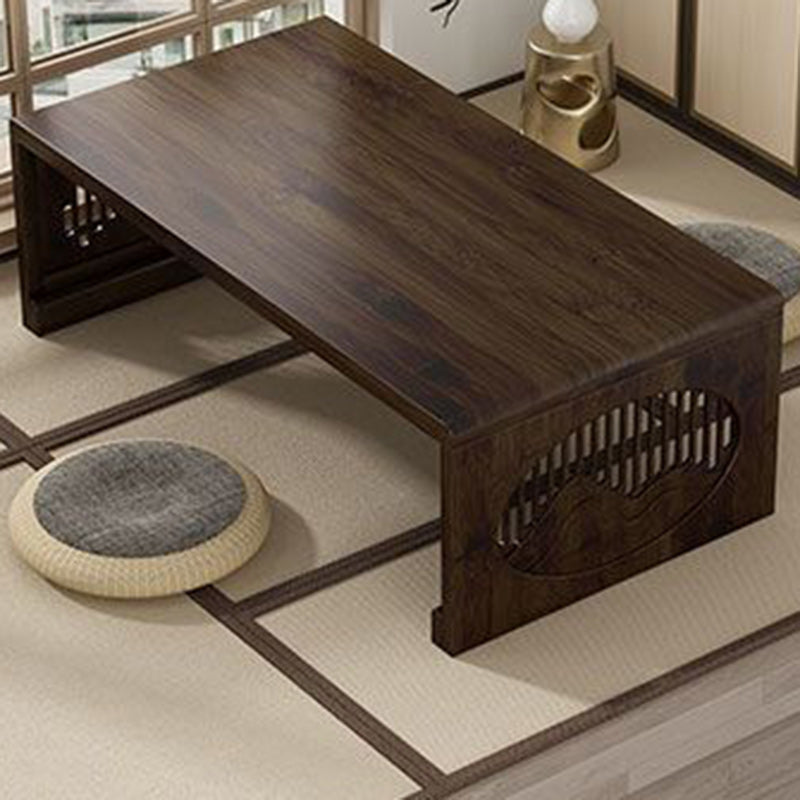 Japanese Bamboo Carved Foldable Coffee Table