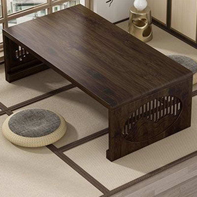 Japanese Bamboo Carved Foldable Coffee Table