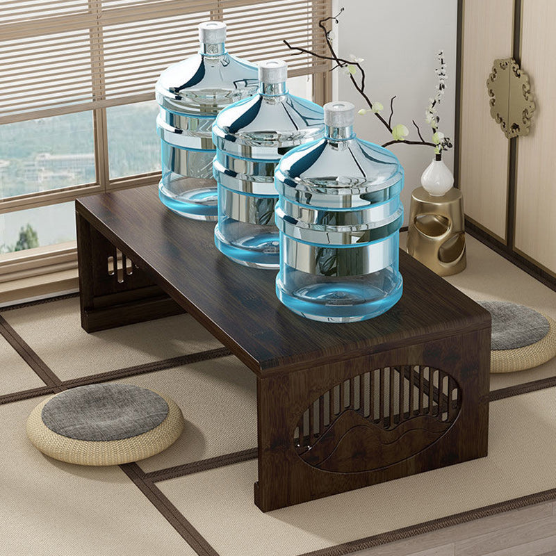 Japanese Bamboo Carved Foldable Coffee Table