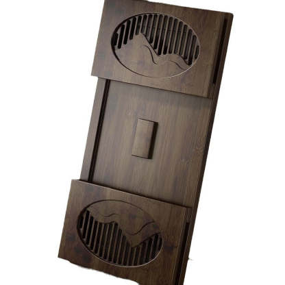 Japanese Bamboo Carved Foldable Coffee Table