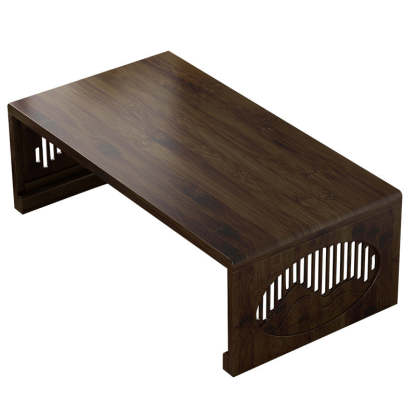 Japanese Bamboo Carved Foldable Coffee Table