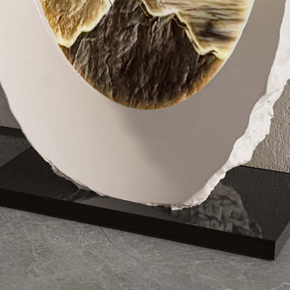 Nordic FRP Marble Microcrystalline Stone Lighting Side Table