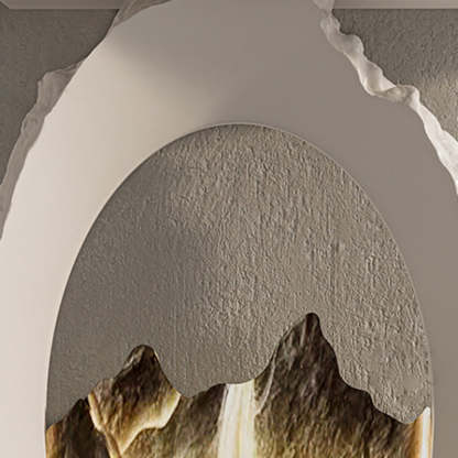 Nordic FRP Marble Microcrystalline Stone Lighting Side Table
