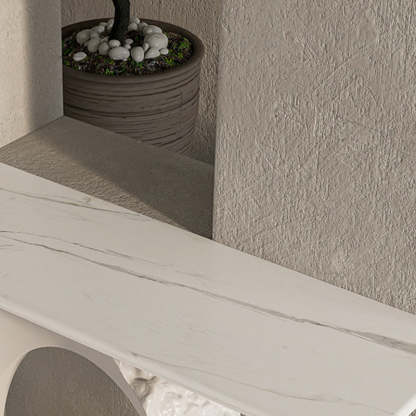Nordic FRP Marble Microcrystalline Stone Lighting Side Table