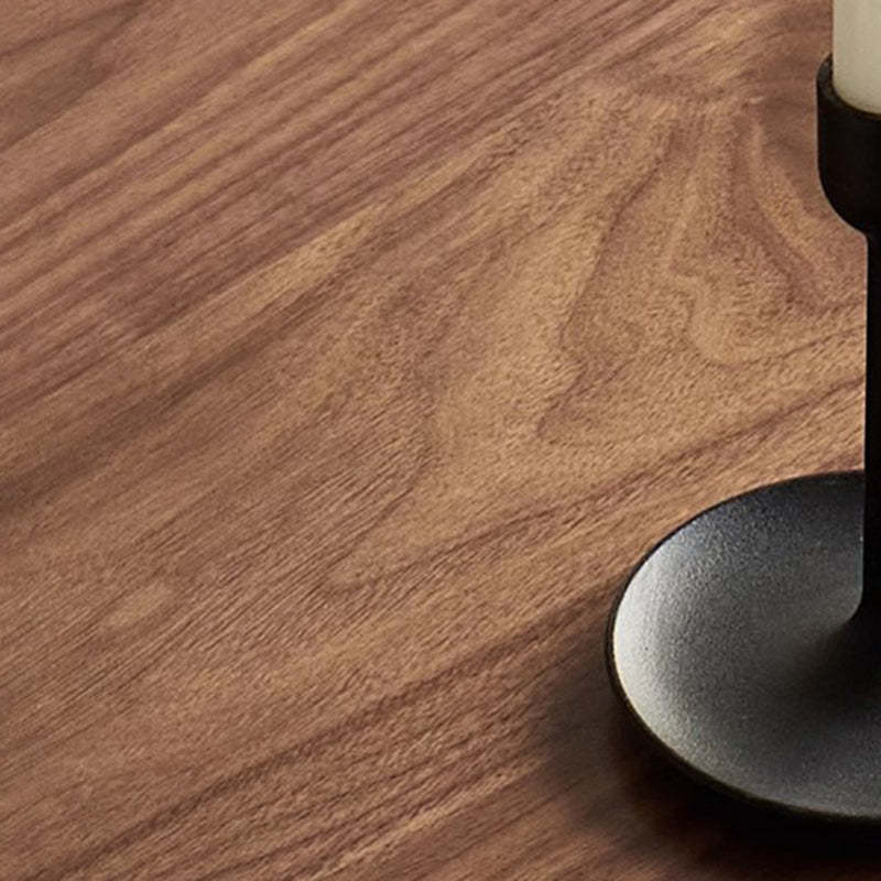 Retro Column Walnut Carbon Steel Dining Table for 2-11 — Walnut