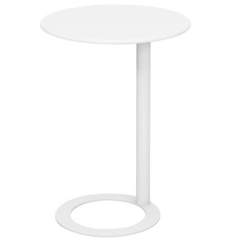 Scandinavian Iron O-Shape 2-Tier End Table