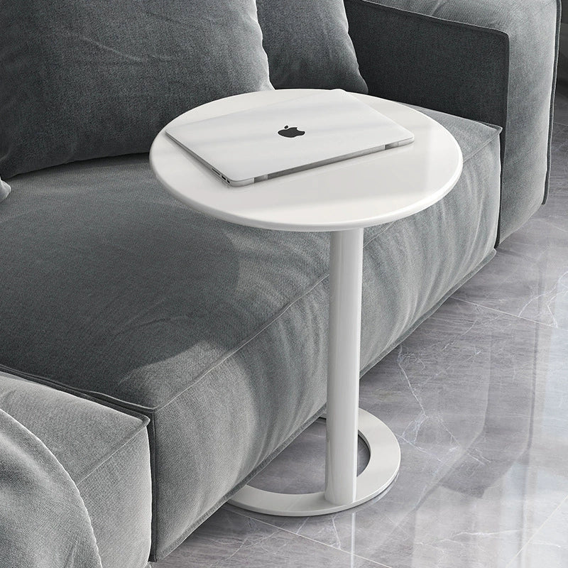 Scandinavian Iron O-Shape 2-Tier End Table — Green