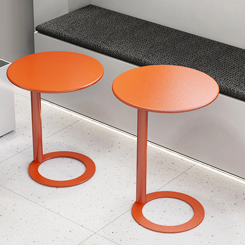 Scandinavian Iron O-Shape 2-Tier End Table — Gold