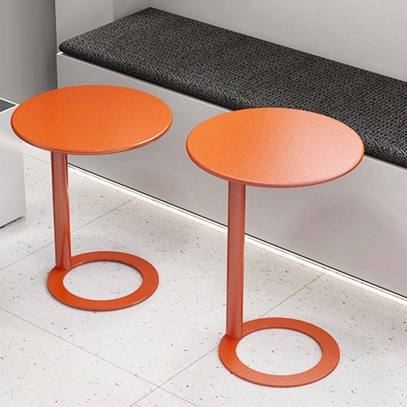 Scandinavian Iron O-Shape 2-Tier End Table — Gold