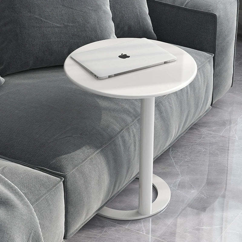 Scandinavian Iron O-Shape 2-Tier End Table — Green