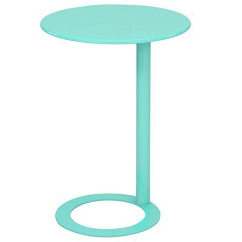 Scandinavian Iron O-Shape 2-Tier End Table