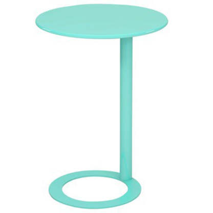 Scandinavian Iron O-Shape 2-Tier End Table
