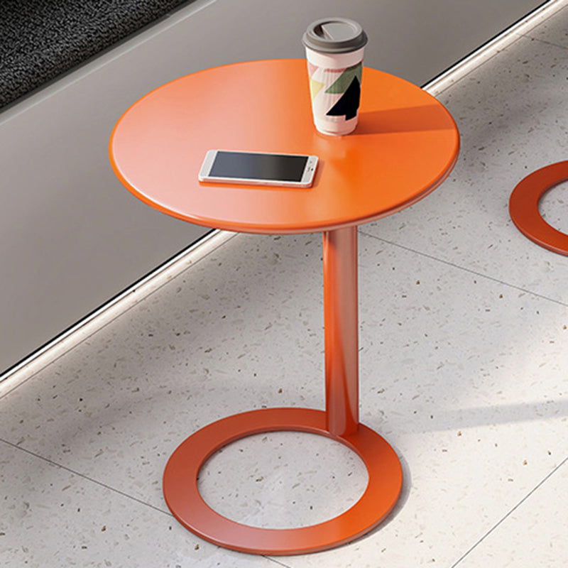 Scandinavian Iron O-Shape 2-Tier End Table — Tiffany Blue