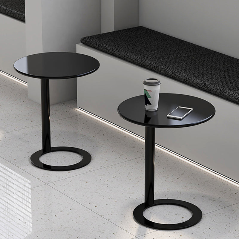 Scandinavian Iron O-Shape 2-Tier End Table — Green