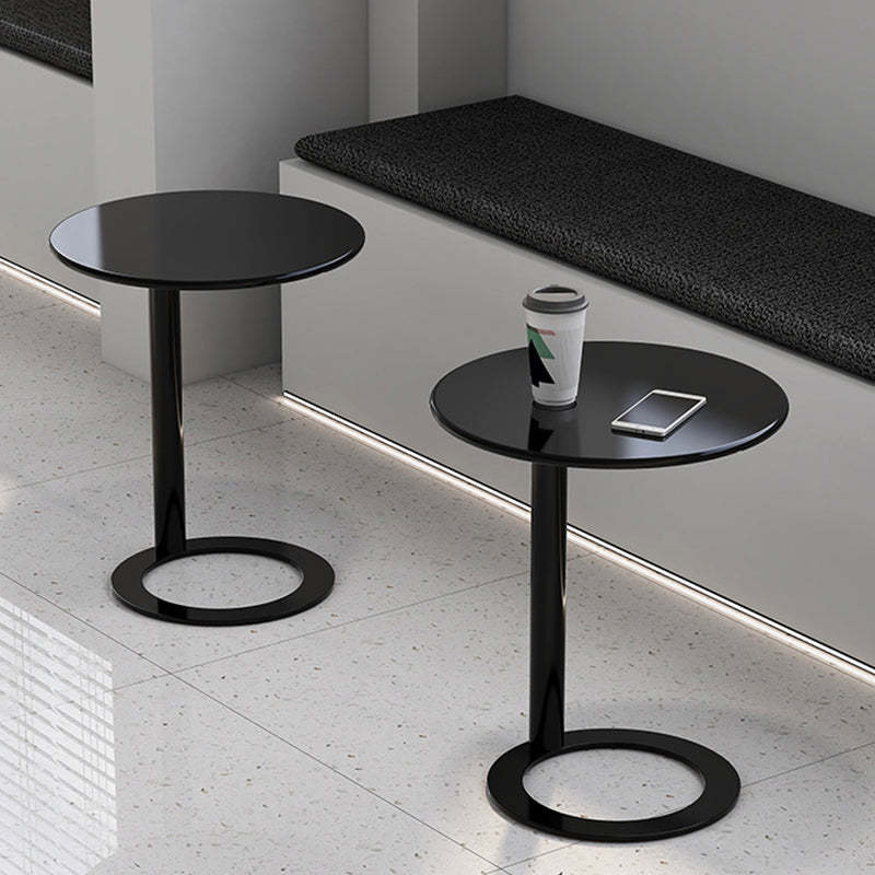 Scandinavian Iron O-Shape 2-Tier End Table — Green