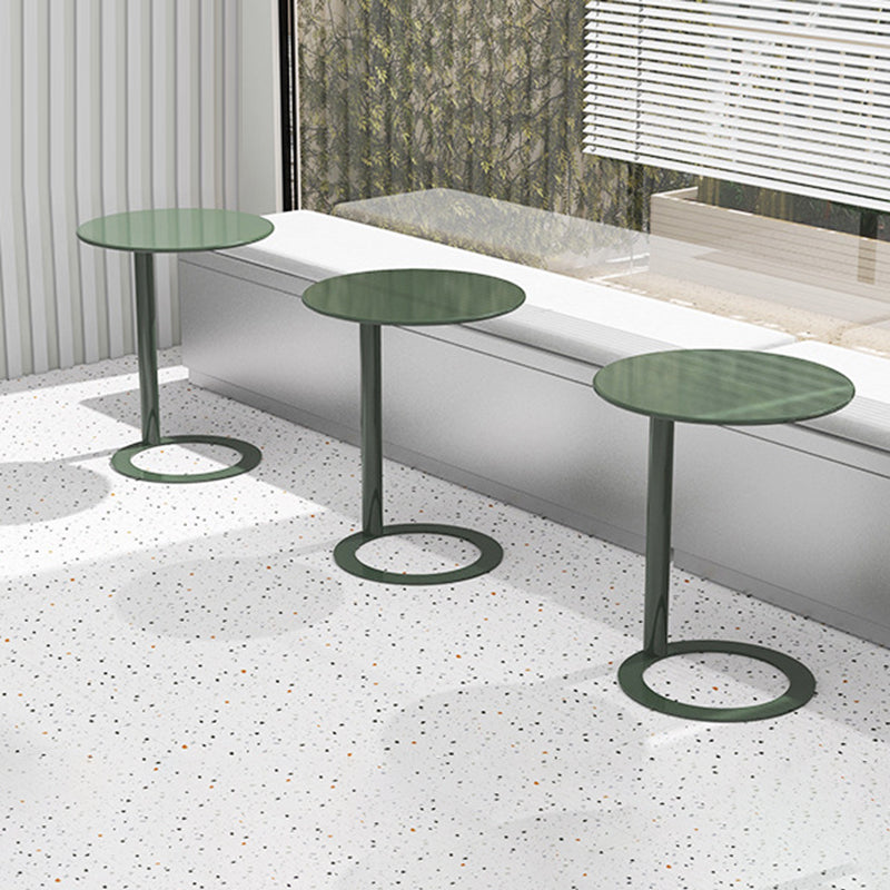 Scandinavian Iron O-Shape 2-Tier End Table — Klein Blue