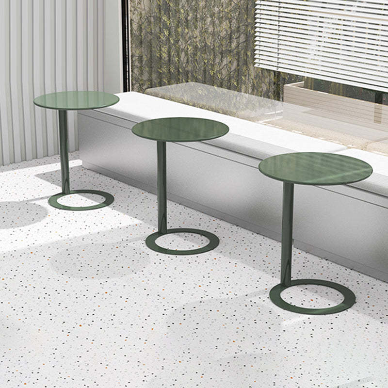 Scandinavian Iron O-Shape 2-Tier End Table — Klein Blue