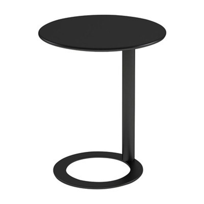 Scandinavian Iron O-Shape 2-Tier End Table