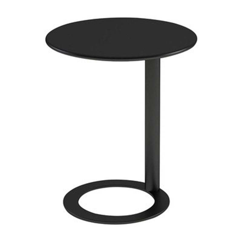 Scandinavian Iron O-Shape 2-Tier End Table