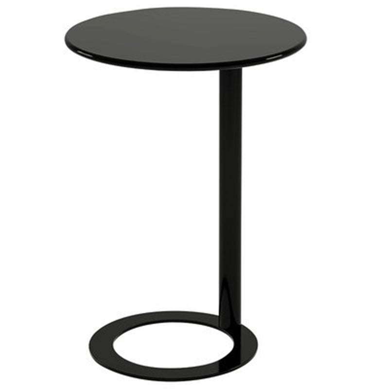 Scandinavian Iron O-Shape 2-Tier End Table