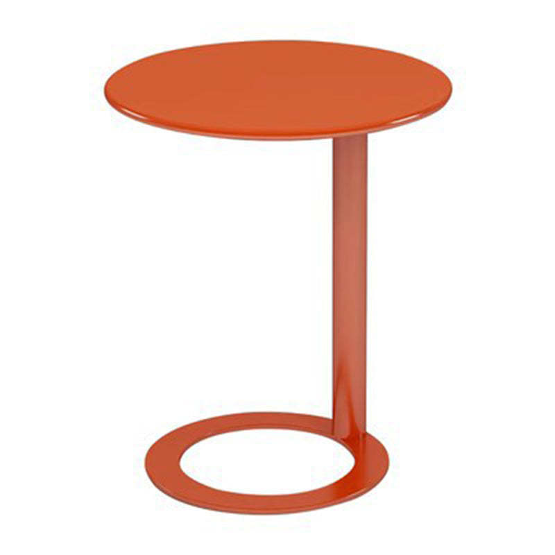 Scandinavian Iron O-Shape 2-Tier End Table