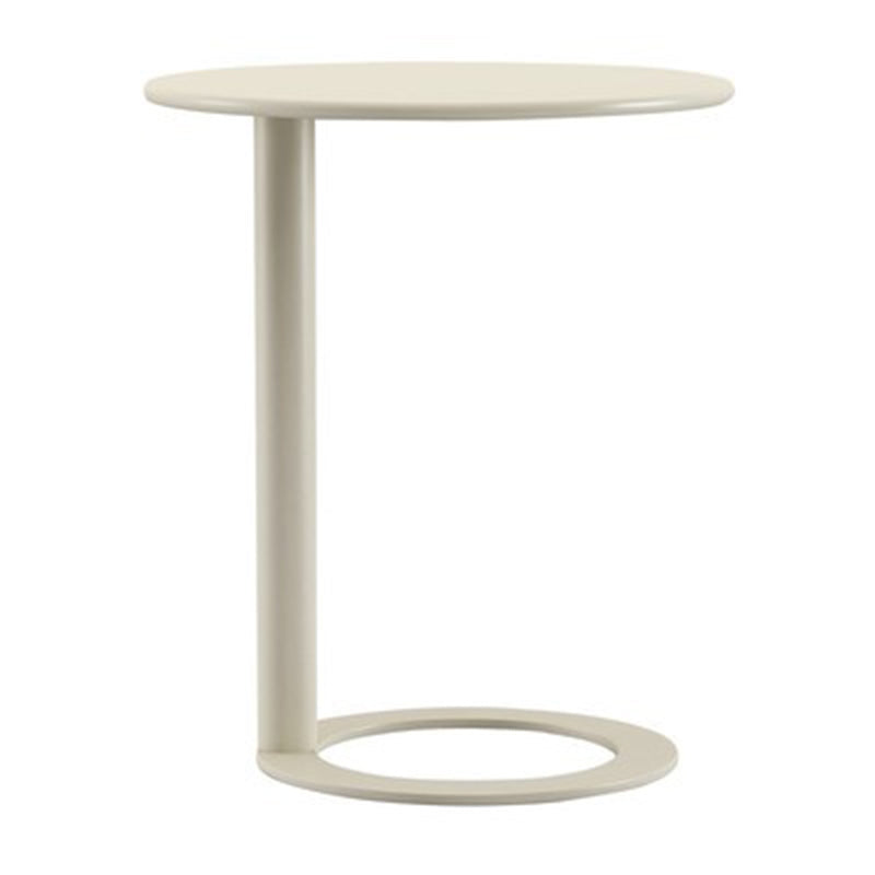 Scandinavian Iron O-Shape 2-Tier End Table