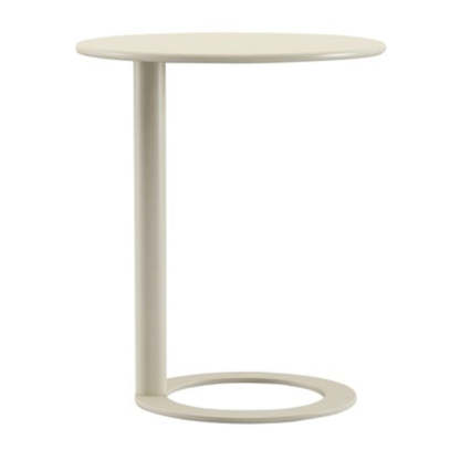 Scandinavian Iron O-Shape 2-Tier End Table