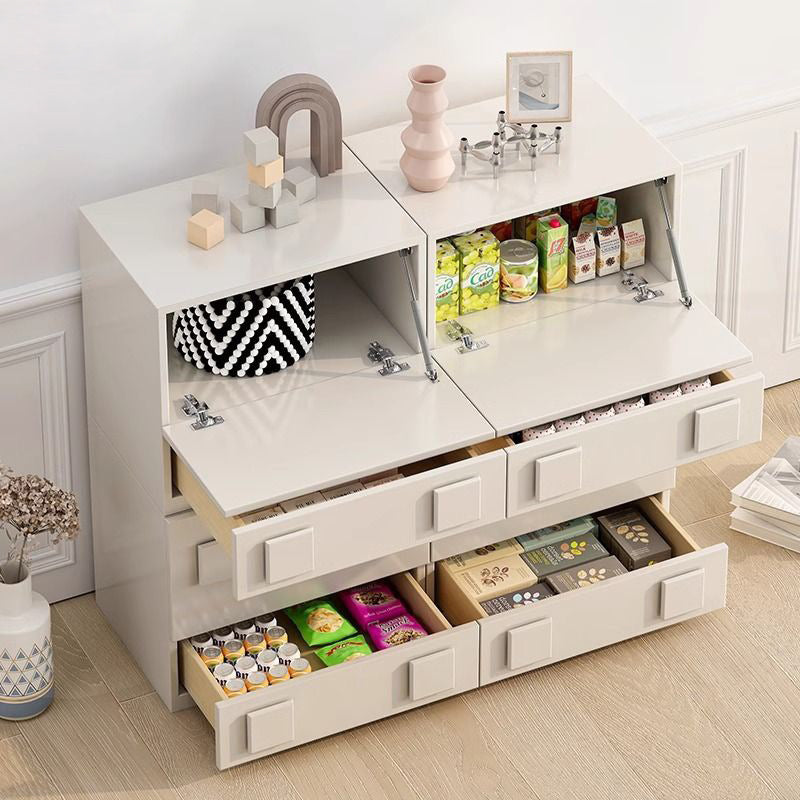 Nordic Wood Modular 1-Cabinet Rectangular Side Table