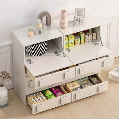 Nordic Wood Modular 1-Cabinet Rectangular Side Table